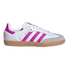 Adidas Samba OG J 'Cream Black Satin'Kid's-JQ3644 | Retro Heritage Style, Timeless Silhouette - 白粉紅色 - 查看 2
