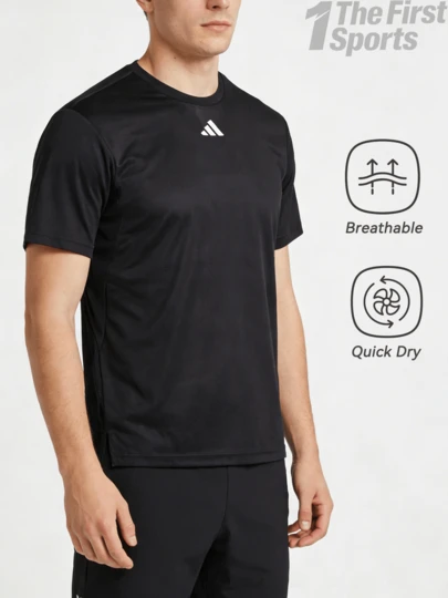 Adidas HIIT基础T恤 Aeroready速干短袖圆领T恤 IB7915