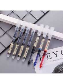 0.5毫米高容量黑色圆珠笔，书写流畅，适用于学生、考试和办公用途