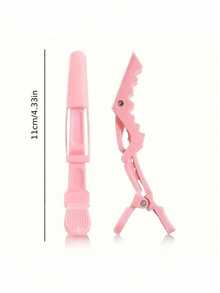 Multi-Functional Hair Clips With Alligator Clips And Positioning Sectioning Hair Clips, Suitable For Hairstylists And Professional Hairdressers, Non-Slip Plastic Hair Clips For Women, Professional Salon Hair Clips, Hair Clips With Alligator Clips, Long Mouth Clips, Lifting Clips, Suitable For Curly Hair Stylists, Home Bathroom Decor, Hair Accessories - Multicolor - View 4