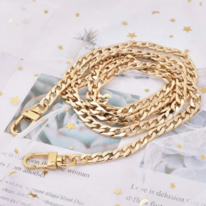 Metal Flat Chain Strap, Wallet Chain, Shoulder Bag Chain Replacement Accessory