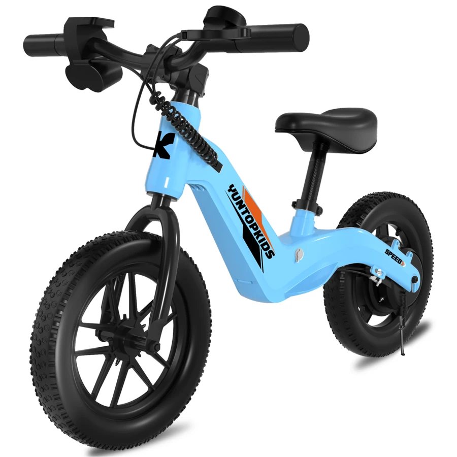 24V Electric Balance Bike, Suitable For Ages 3-5, With Fast Charger Alloy Frame, 3-Speed, Adjustable Seat, 150W Lightweight Balance Electric Bike, Various Holiday And Birthday Gifts For Boys And Girls - 藍色 - 查看 1