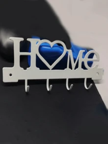 壁挂式玄关钥匙收纳架，带挂钩，装饰家居饰品，多功能钥匙架