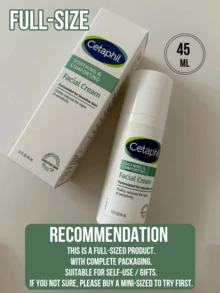 Cetaphil 45毫升正装/10毫升迷你装舒缓保湿霜，经皮肤科医生测试，适用于敏感肌肤，显著减少敏感迹象，超温和保湿修复配方，持久保湿，帮助恢复肌肤水分平衡，质地轻盈不油腻，快速吸收。 - 絲塔芙四維舒緩修護乳霜 - 查看 4