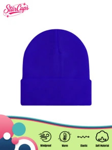 1pc Unisex Y2K Style Solid Color Knit Beanie Hat, Fashion Versatile For Street, Party, Autumn/Winter Outdoor, Warm And Windproof - Knitted Hat - View 9