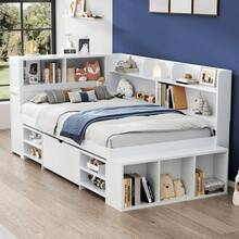 Kids Bed Frames, Headboards & Footboards - White + Plywood - View 3