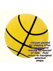 7.09" Silent Basketball - High Bounce Noise-Free Training Ball, Suitable For Indoor Use, Durable TPU Material, Perfect Gift For Christmas, Thanksgiving And Halloween (Orange/Blue/Yellow), Basketball Accessories, Indoor Sports Equipment, Modern Sports Gear, Smooth Texture - Multicolor - View 14