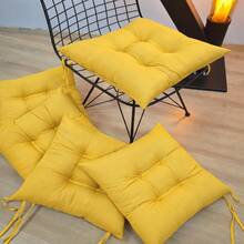 4 Packs Pofidik Chair Seat Cushions, 40*40 Cm – Extra Soft & Comfortable In Der Turkei - Yellow - View 3