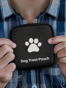 This Portable Pet Treat Bag For Puppies And Kittens Features A Zipper Closure And Is Perfect For Outdoor Activities And Dog Walks. Available In A Variety Of Colors (Black, Red, Purple, Blue), It's Ideal For Dog Owners And Trainers As A Travel Pet Treat Container. - Multicolor - View 3