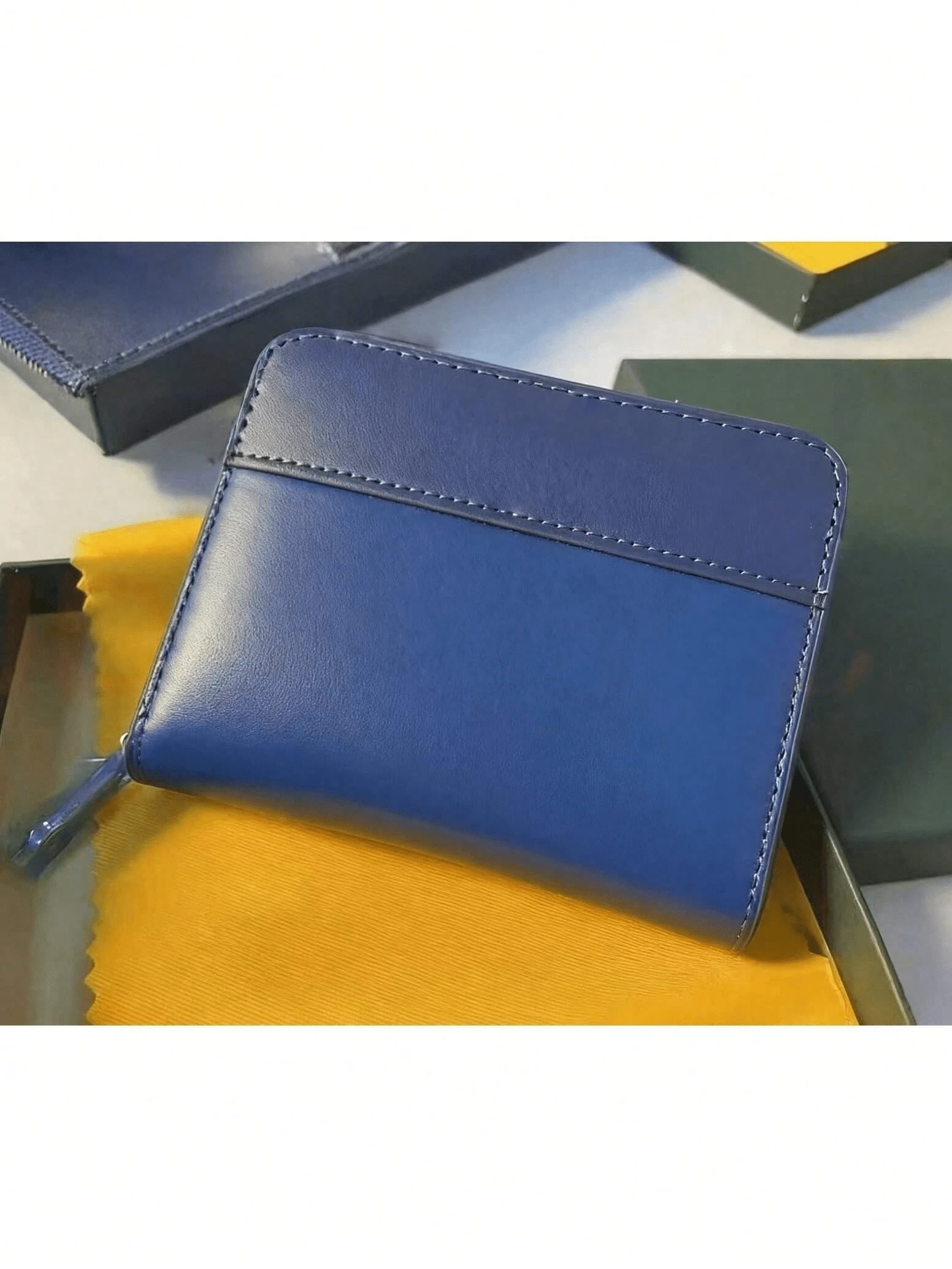 A Small Real Pickup Truck Pocket Coin Purse, A Short Zipper Wallet Suitable For Both Men And Women - Blue - View 1