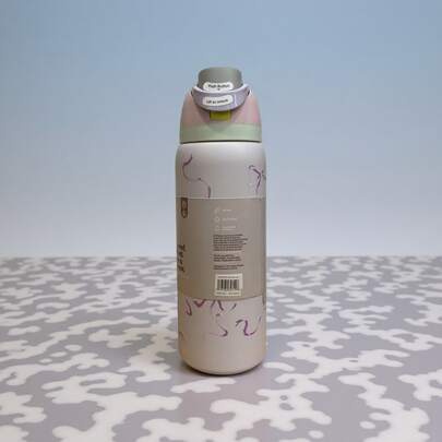 Owal-A 32oz Stainless Steel Insulated Water Bottle - Leak-Proof Sports Water Bottle With Dual-Function Spout Lid, Flip-Top Straw And Wide Mouth Design - Keeps Drinks Hot/Cold For 24 Hours - Great For Fitness, Travel And Everyday Use