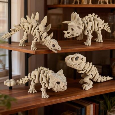 Jurassic Dinosaur Skeleton Model, Realistic Dinosaur Skeleton For Desktop Decor, Car Hanging Ornament, Office Decoration, Perfect Gift For Christmas, Halloween, Thanksgiving, Valentine's Day, Family And Friends