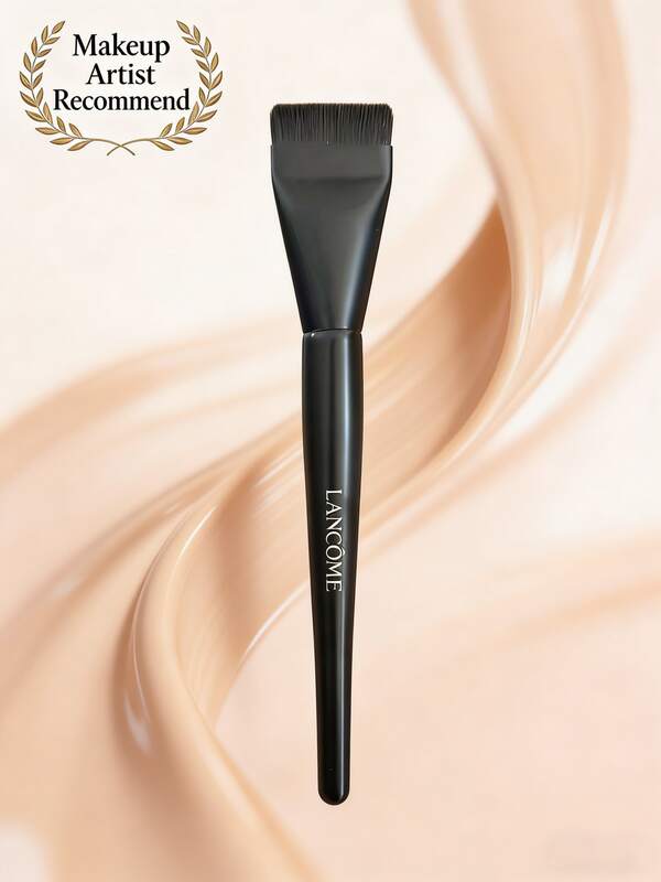Lancôme 扁平粉底刷、化妆刷、歌舞伎刷、粉底涂抹器、旅行套装、专业级、粉底刷、平头刷、化妆工具、面部刷、便携套装、合成刷毛