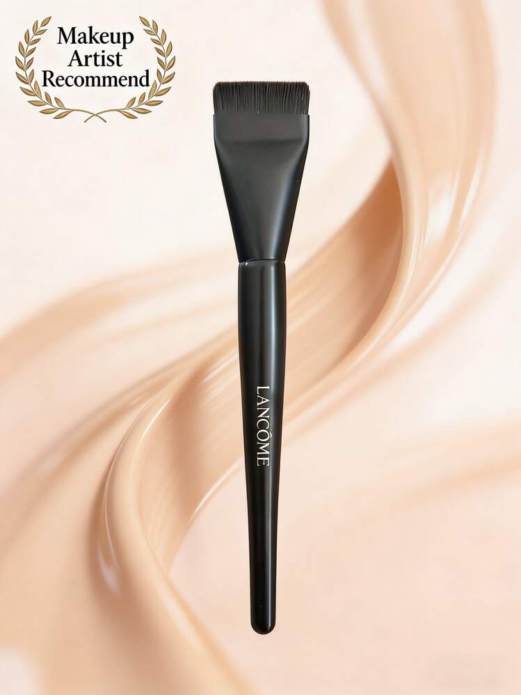 Lancôme 扁平粉底刷、化妆刷、歌舞伎刷、粉底涂抹器、旅行套装、专业级、粉底刷、平头刷、化妆工具、面部刷、便携套装、合成刷毛 - 黑色 - 查看 1