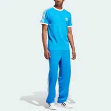 adidas originals adicolor 系列 Logo標誌條紋圓領套頭短袖T卹 - 彩藍 - 查看 5