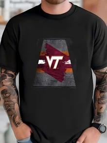 Mens Virginia Tech Backlit Pendant Box Light | Metal Framed Billiard Light | Vt Hokies Pool Table Box Pendant Light T-Shirt - màu đen - Xem 2