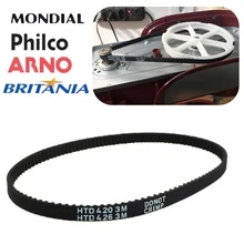 Borracha Correia Batedeira Planetária Philco Mondial Arno Britania - Preto e Branco - Visão 1
