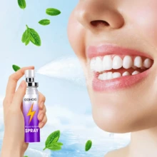 Spray Bucal Frescor | Elimina Olores Bucales Extracción de Plantas Naturales Portátil - Uvas - Ver 2