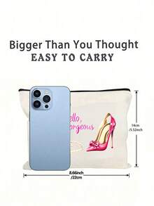 高跟鞋香水瓶造型化妆包 “你好，美丽”个性化化妆包，适用于多种场合，旅行洗漱包，适合日常使用或旅行，适合作为礼物，适合美甲师，完美的生日礼物，日常用品收纳包，生日礼物，时尚洗漱包，时尚化妆包，轻便收纳，多功能收纳，送给美甲师的礼物 - 彩色 - 查看 9