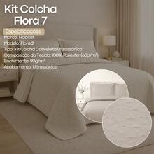 Quilted Bedspread Set, Double Size, Ultrasonic Finish, Percale, Soft Touch, 2 And 3 Pieces, Flora 7 Habitat, Single, Double, Queen, King And Super King Sizes - Màu be - Xem 6
