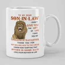 To My Son-In-Law Coffee Mug - 11oz Ceramic Cup, Gift From Mother-In-Law, Birthday & Christmas Gift For Son-In-Law, Best Son-In-Law Ever - Multicolor - View 13