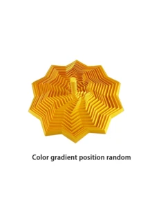 1pc/4pcs 3D Polygon Printed - 3D Foldable Structure, Dual Sensory Soothing And Stress Relief, Desktop Decor, Perfect Gift For Birthday Party And Holidays. Expandable Sensory Relaxation 3D Spinner - Multicolor - View 16