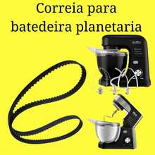 Borracha Correia Batedeira Planetária Philco Mondial Arno Britania - Preto e Branco - Visão 3