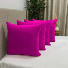 Decorative Pillow Cover Set 50cm Premium Micropercal - Pink - View 2