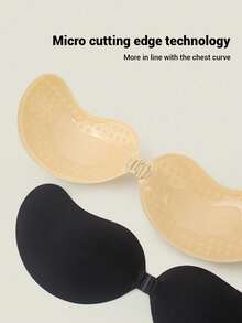 1/2/4 件装可重复使用粘性硅胶前扣文胸，透气亲肤罩杯，适合 A-D 罩杯，搭配深 V 露背连衣裙 - 彩色 - 查看 6