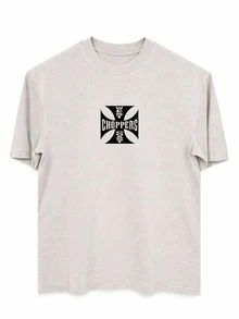 BRIAN Men's Oversized Cotton T-Shirt - STREETWEAR - Màu xám nhạt, được xử lý bằng phương pháp giặt đá. - Xem 4