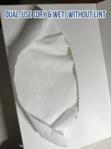 CeraVe Soft Cotton Tissue (30 Sheets), 100% Pure Cotton Wipes, Dual-Use (Dry/Wet) for Daily & Makeup Care, Ultra Gentle (Non-Irritating) & Lint-Free, Excellent Water Absorption & Tear-Resistist, Ultraifting, for Sate Sting, Sidable Sidable Sidsable, - 黑與白 - 查看 9