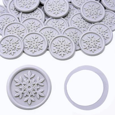 Bộ 30 miếng dán niêm phong bằng sáp họa tiết hoa cổ điển, tự dính, thích hợp cho đám cưới, tiệc tùng, sinh nhật, Giáng sinh.