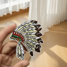 2pcs Style Embroidered Hot Melt Applique Patches, Suitable For Clothing, Bags, Shoes And Hats Decoration, Iron-On - Multicolor - View 3