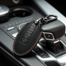 1 Set PU Leather Key Fob Cover Keychain, Key Fob Case Protection For Nissan Altima, Maxima, Murano, Rogue, Sentra, Sentra 370z, Pathfinder Smart Key - Multicolor - View 7