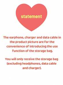 1个黑色拉链数据线收纳袋，UV印刷粉色花朵和26个A-Z大写字母图案，便携式收纳袋，可存放数据线、充电器、耳机等。 - 彩色 - 查看 11