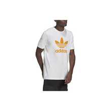 Camiseta de entrenamiento deportivo casual con cuello redondo y manga corta, cómoda y transpirable, con estampado del logotipo retro de Adidas ESSENTIALS - Blanco - Ver 3