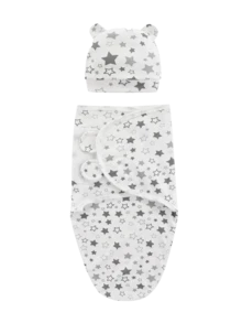 1set Newborn Swaddle Set, 0-3 Months Baby Swaddle, Wearable Baby Blanket, Baby Swaddle Wrap, Easy Change Swaddle Pouch, Wearable Baby Blanket, Infant Swaddle - Multicolor - View 12