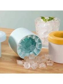 Silicone Cylinder Ice Cube Tray, Easy Release Ice Cube Mold, Household Quick Ice Maker Cup Container, Essential For Cold Drinks - Multicolor - View 5