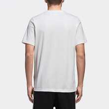 Adidas Camouflage Logo Print Short Sleeve Casual T-Shirt - White - View 3
