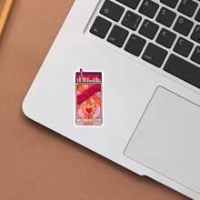 1pc/3pcsSlow Burn Matches Vinyl Decal - Glossy Finish, Reusable Self-Adhesive Sticker For Books & E-Readers, Waterproof , UV & Scratch Resistant, Ideal For Laptops, Phones, Water Bottles, Notebooks - Book Lover & Reader Gift,School Supplies,Back To School - 彩色 - 查看 3