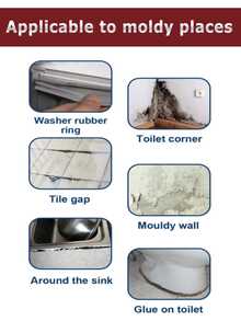 墙面清洁喷雾，适用于清洁和去除墙壁、马桶、水槽、橱柜、洗衣机橡胶圈等处的污渍，家用清洁剂 - H424 - 查看 4