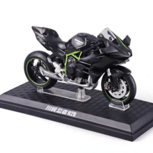 C C A Model Simulasi Sepeda Motor Kawasaki R Skala 1:12 dari Paduan Logam, Dapat Berdiri Tegak, Stang Dapat Diputar, Mainan Koleksi, Dengan Alas Pajangan, Hadiah Liburan, Ornamen Dekoratif - MultiWarna - View 6