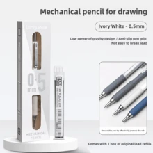 1pc 0.3mm/0.5mm/0.7mm/0.9mm Automatic Mechanical Pencil, Suitable For Drawing, Sketching, Writing, Available In Silver And Black, Refillable, High-Quality Design - Mechanical Pencil - View 21