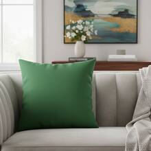 Decorative Pillow Cover Set 50cm Premium Micropercal - Green - View 2