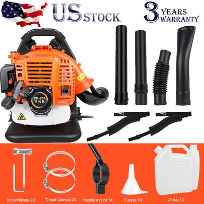 Leaf Blower Gas Powered Snow Blower 665 CFM 26CC/43CC/30CC/63CC 2-Stroke Engine