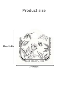 50个装派对礼品包装袋，高端女士购物袋，半圆形手提收纳袋，花卉图案礼品袋，婚礼礼品袋，可重复使用包装袋，加厚防水大容量手提袋，户外旅行日常收纳袋。适用于节日、新年、婚礼、派对、购物、生日礼品、派对回礼等场合。 - 彩色 - 查看 10
