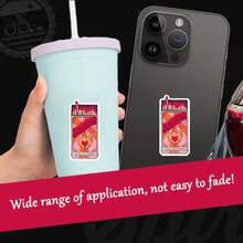 1pc/3pcsSlow Burn Matches Vinyl Decal - Glossy Finish, Reusable Self-Adhesive Sticker For Books & E-Readers, Waterproof , UV & Scratch Resistant, Ideal For Laptops, Phones, Water Bottles, Notebooks - Book Lover & Reader Gift,School Supplies,Back To School - 彩色 - 查看 2