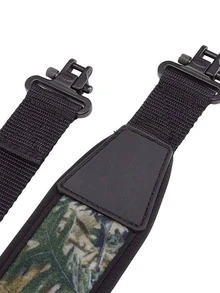 1pc Adjustable 2-Point Hunting Shooting Sling, Waterproof Camouflage Padded Shoulder Strap, Tactical Gear Swivel Hook - Multicolor - View 5