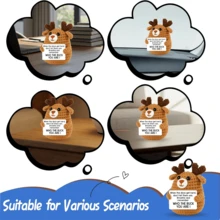 1 Stück handgefertigte gehäkelte Dekorationsfigur für den Schreibtisch, süße Plüschpuppe in Hirschform, ideales Geschenk für beste Freunde, Geburtstag, Schwestern, Mütter, Großmütter, Kollegen, Familie, Schlüsselanhänger, Unterstützung positiver Emotionen, kreative Party, Halloween, Weihnachten Plüschpuppe, Raumdekoration, Souvenir - Verschiedenfarbig - Übersicht 7