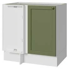Gabinete Bajo Cocina Madesa Vik 80cm Sin Encimera BV - Blanco y Verde - Ver 1
